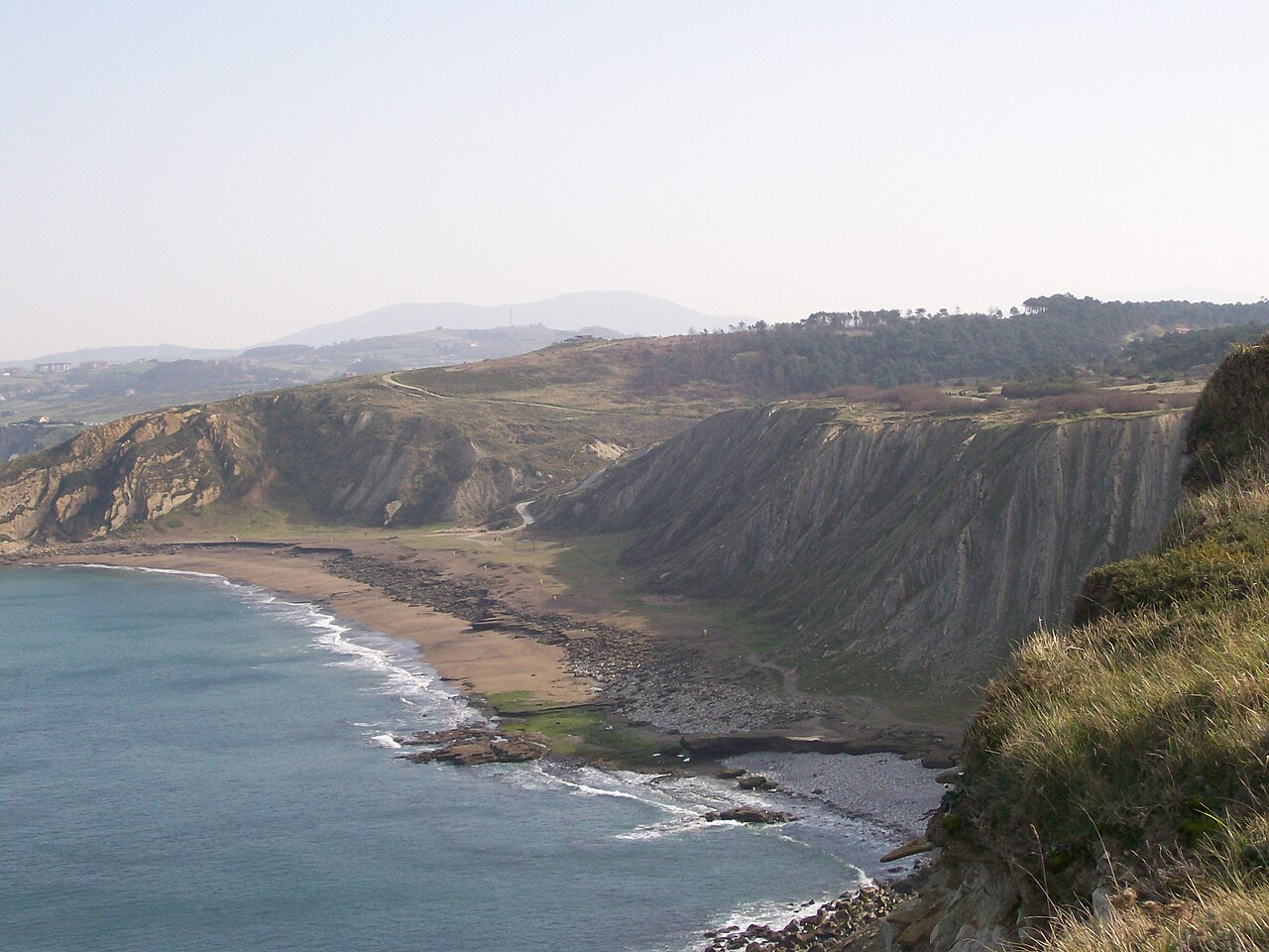 Playa de Azkorri (Gorrondatxe) (sin personas)